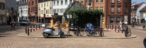 Ansicht Postplatz vom Altpörtel aus