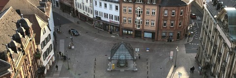 Postplatz Aufsicht vom Altpörtel aus
