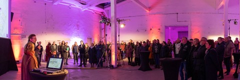 Vorstellung des Rahmenplans auf dem Industriehofgelände