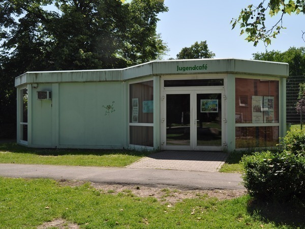 Das Gebäude des alten, ehemaligen Jugendcafés Speyer Nord