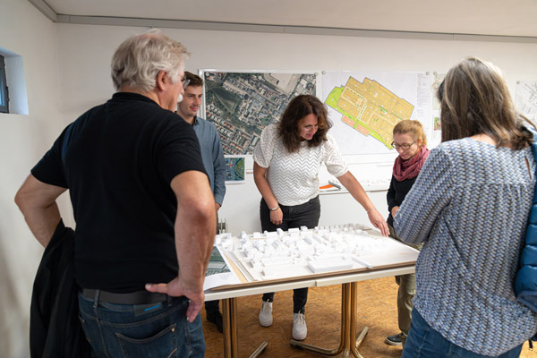 Diskussionsrunde Bebauungsplanentwurf Industriehof